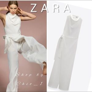 ZARA LONG PAREO JUMPSUIT Long sleeveless bloggers favorite